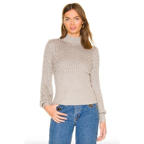 Nicholas Renata Sweater Silver Womens Size XS - Picture 1 of 13